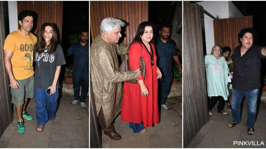 PICS: Farhan Akhtar-Shibani Akhtar, Farah Khan, Sajid Khan, Javed Akhtar attend Zoya Akhtar's party