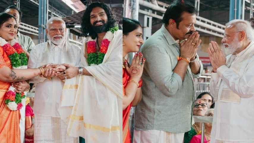 PM Narendra Modi graces wedding of actor-politician Suresh Gopi’s daughter in Guruvayur