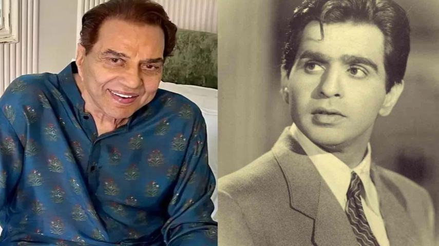 Dharmendra drops throwback PICS of late actor Dilip Kumar and himself; fans say 'Legends'