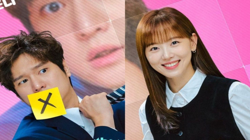Go Kyung Pyo, Kang Han Na in Frankly Speaking's poster: Image from JTBC
