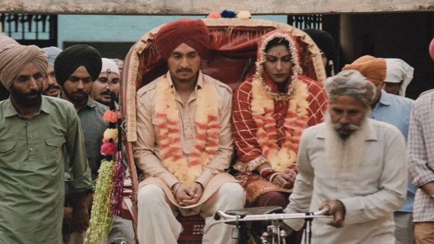 Diljit Dosanjh as Amar Singh Chamkila and Kull Sidhu as Gurmail Kaur in Imtiaz Ali's film (Instagram/teamdiljitglobal)
