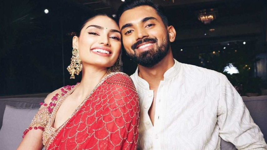 PIC: Athiya Shetty proudly claps as hubby KL Rahul hits half century during Rajasthan vs Lucknow IPL match