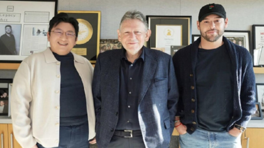 Bang Si Hyuk, Lucian Grainge, Scooter Braun: Bang Si Hyuk's Instagram 