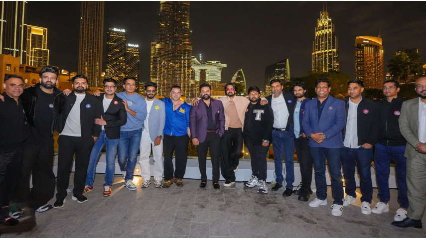 WATCH: Celebrity Cricket League promo launched at Burj Khalifa
