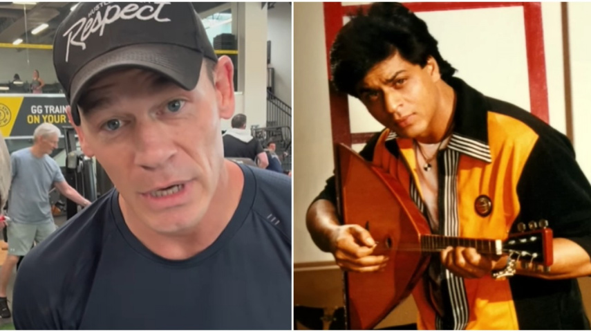 WATCH: John Cena sings Shah Rukh Khan’s song Bholi Si Surat in gym and Internet can’t keep calm