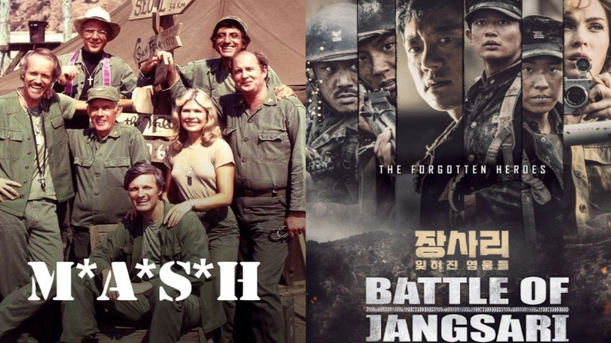 Official posters for M*A*S*H and Battle of Jangsari; Image Courtesy: Ingo Preminger, Taewon Entertainment