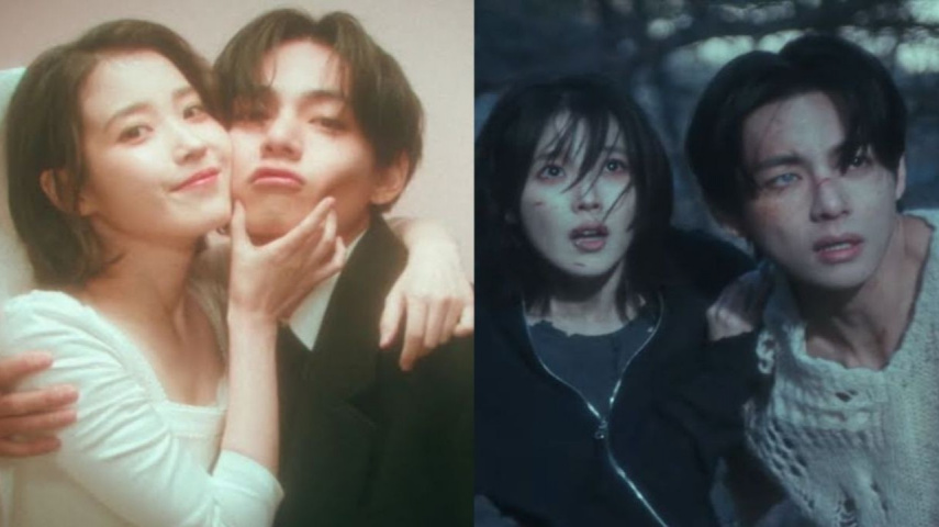 IU and BTS' V in Love Wins All; Image Courtesy: EDAM Entertainment