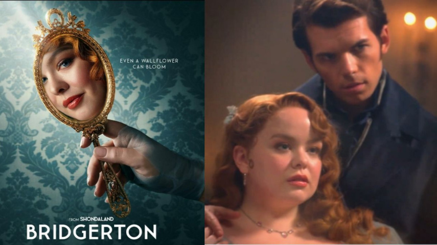 Bridgerton Season 3: Penelope Featherington And Colin Bridgerton Interact In Mirror Scene 