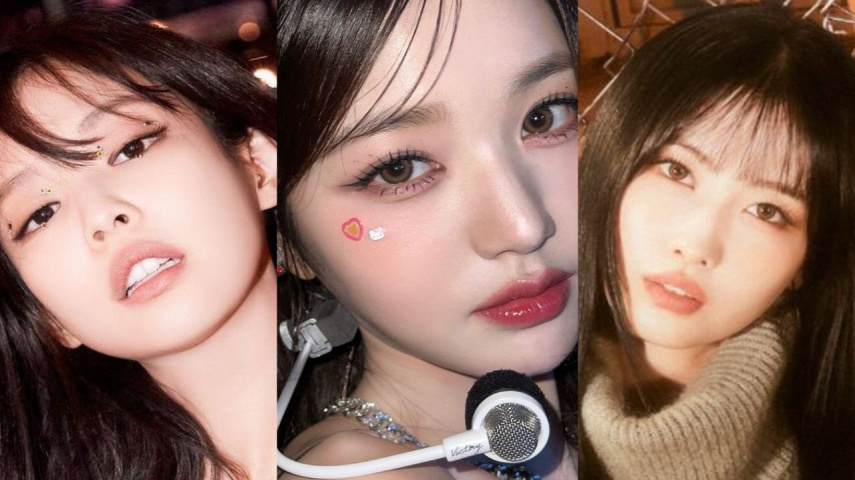 BLACKPINK's Jennie (Jennie's Instagram), IVE's Wonyoung (Starship Leisure), TWICE's Momo (JYP Leisure)