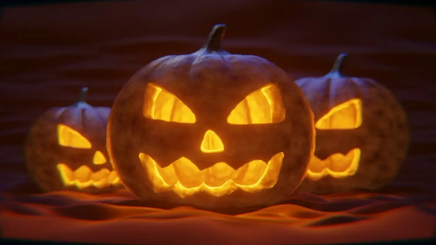 Scary Halloween Pumpkin Decor