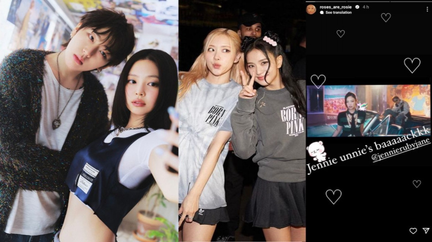 Zico, BLACKPINK's Jennie, Rosé and Jisoo; Image Courtesy: KOZ Entertainment and Rosé's Instagram