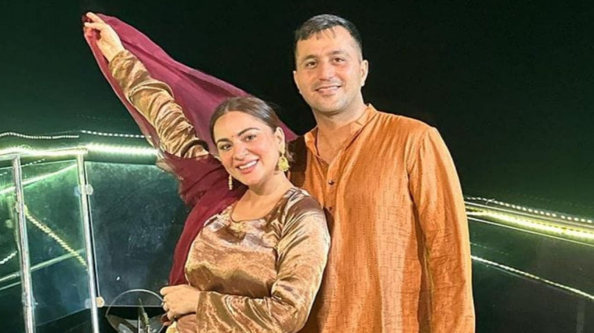 Shraddha Arya with husband Rahul Nagal