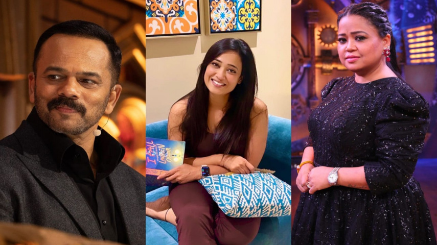 PC: Rohit Shetty, Shweta Tiwari and Bharti Singh (Instagram)