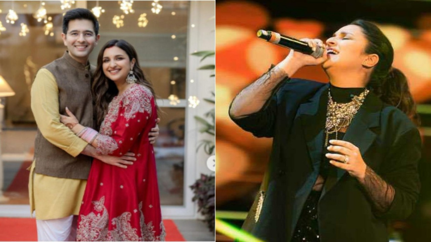 Raghav Chadha is in awe as wife Parineeti Chopra makes singing debut on stage: 'My own personal melody queen'