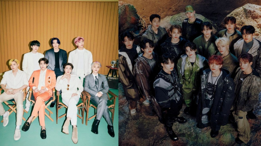 BTS, SEVENTEEN: BIGHIT MUISC, PLEDIS Entertainment 