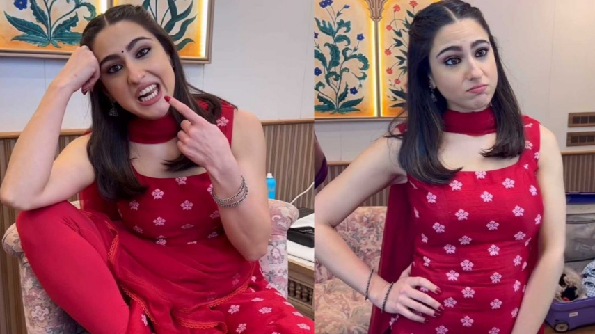 WATCH: Sara Ali Khan stands beside 'single girls' on Valentine's Day as she drops fun video; fans REACT