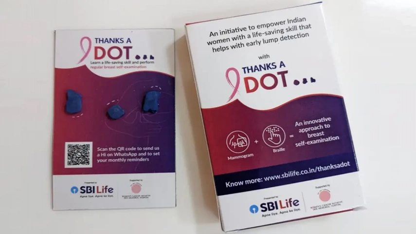 SBI Life's 'Thank a dot' self -breast examination kit