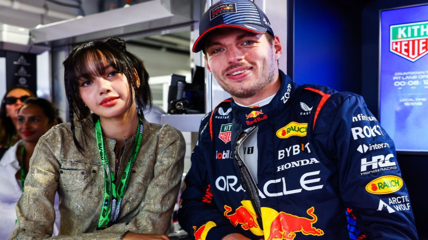 BLACKPINK's Lisa and Oracle Red Bull's Max Verstappen; Image Courtesy: Getty Images