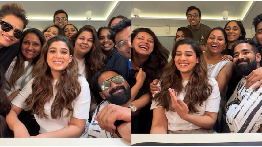 Nayanthara shares delightful VIDEO with crew after filming; says ‘the shoot was easier’