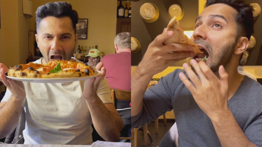 Varun Dhawan drops goofy VIDEO of himself indulging in pizzas; fans call him Shraddha Kapoor's male version