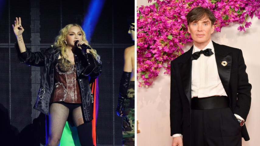 Madonna and Cillian Murphy (via Getty Images)