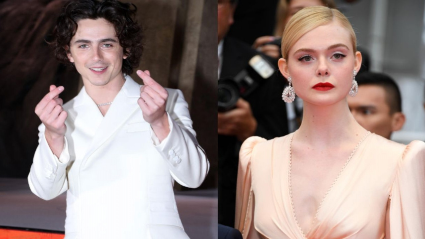 Timothée Chalamet and Elle Fanning Immerse On The Street Of Paterson For Upcoming Biopic