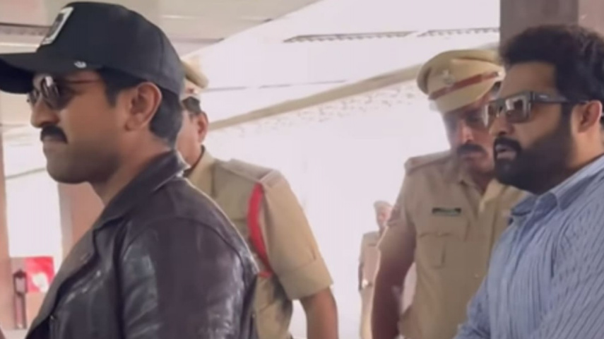 VIDEO: Here's how Ram Charan & Jr NTR reacted when they bumped into each other at airport