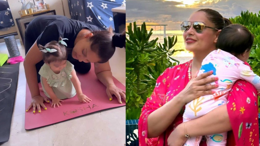 WATCH: Bipasha Basu drops aww-dorable video of daughter trying to spell her own name Devi; fans are all hearts