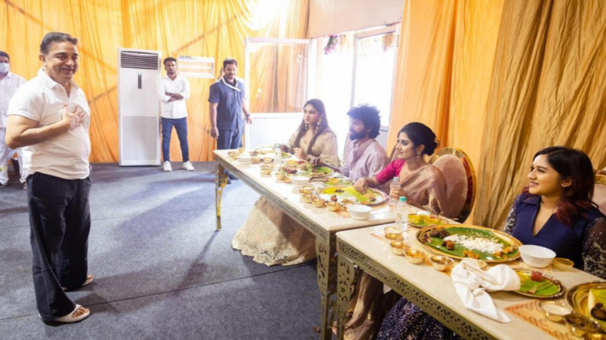 PHOTOS: Kamal Haasan hosts extravagant lunch for Bigg Boss Tamil Season 7 team