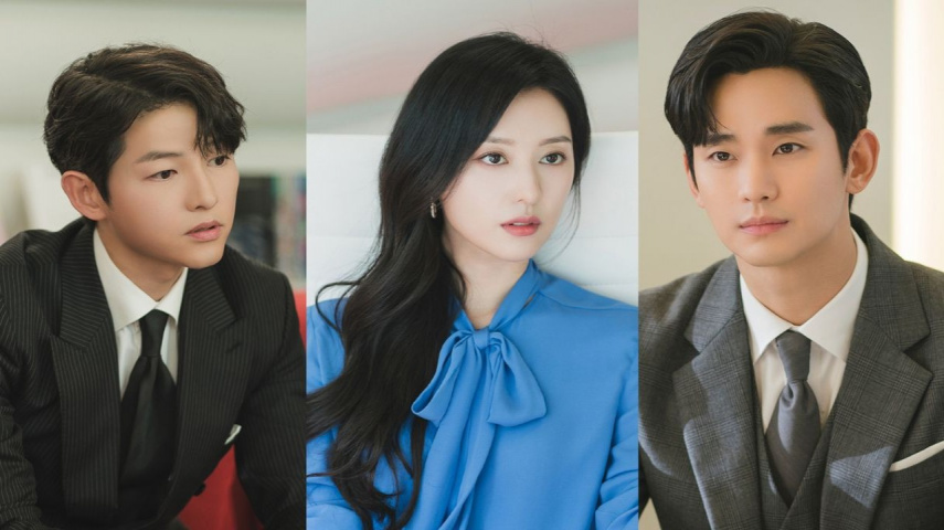 Song Joong Ki, Kim Ji Won, and Kim Soo Hyun: courtesy of tvN's Instagram