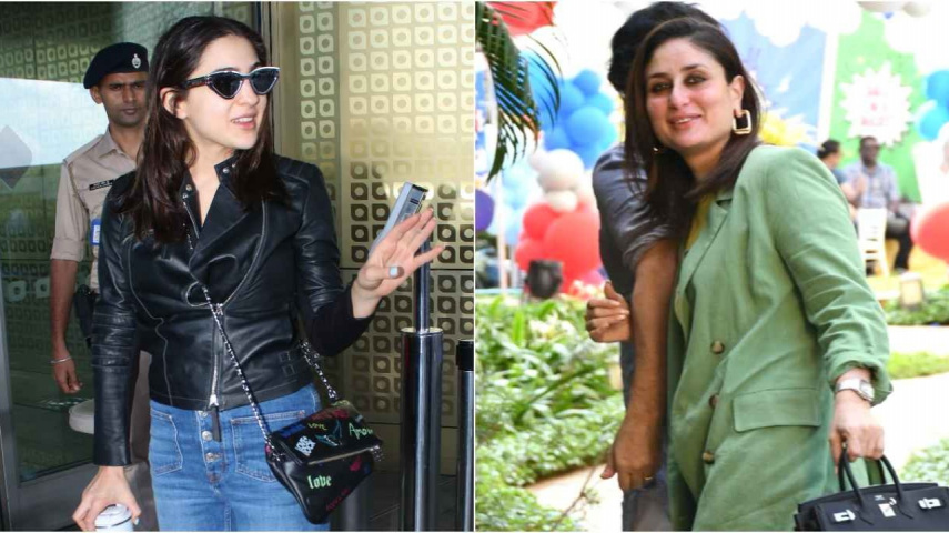 Kareena Kapoor Khan, Sara Ali Khan, off-duty, layering, winter, casual, stylish, hot, style, fashion