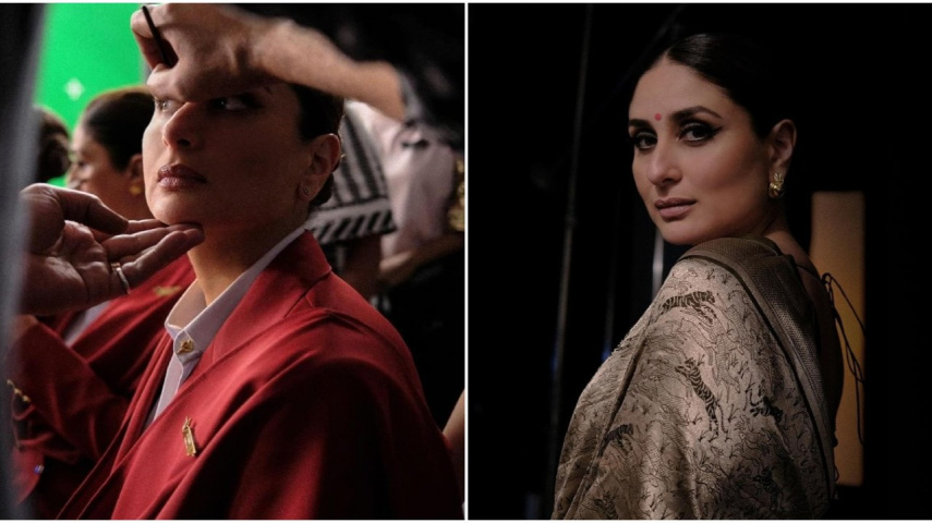 PICS: Crew star Kareena Kapoor Khan gives peek into stunning BTS in air hostess look from her ‘cabin’