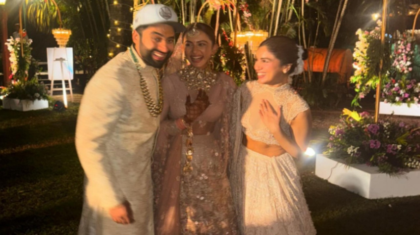 Bhumi Pednekar shares cute PIC with newlyweds Rakul Preet Singh and Jackky Bhagnani