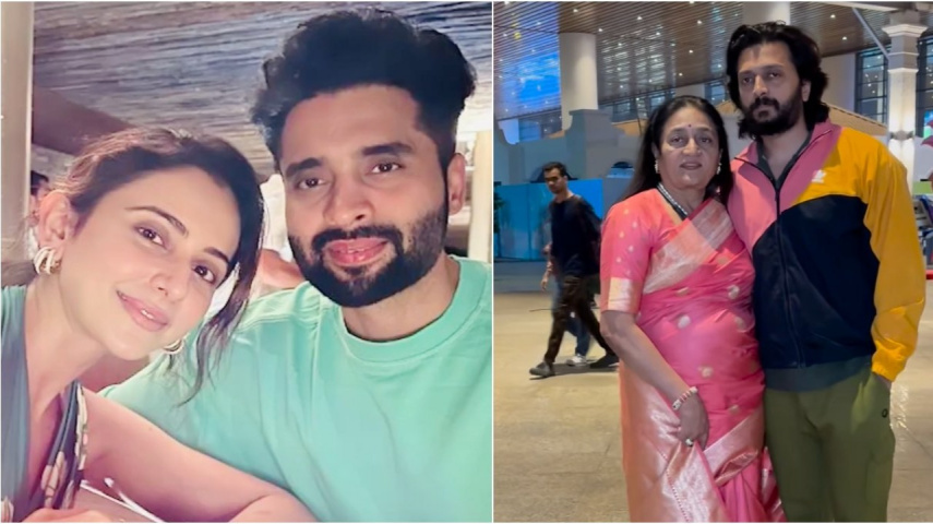 Rakul Preet Singh-Jackky Bhagnani Wedding: Riteish Deshmukh spotted with mom Vaishali Deshmukh at Goa airport; Watch