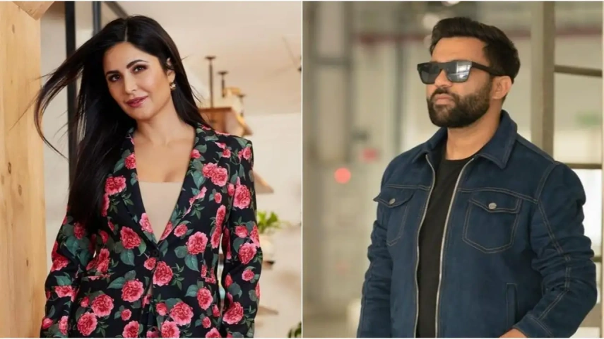 Katrina Kaif stuns in a floral pantsuit / Ali looks dapper in the picture