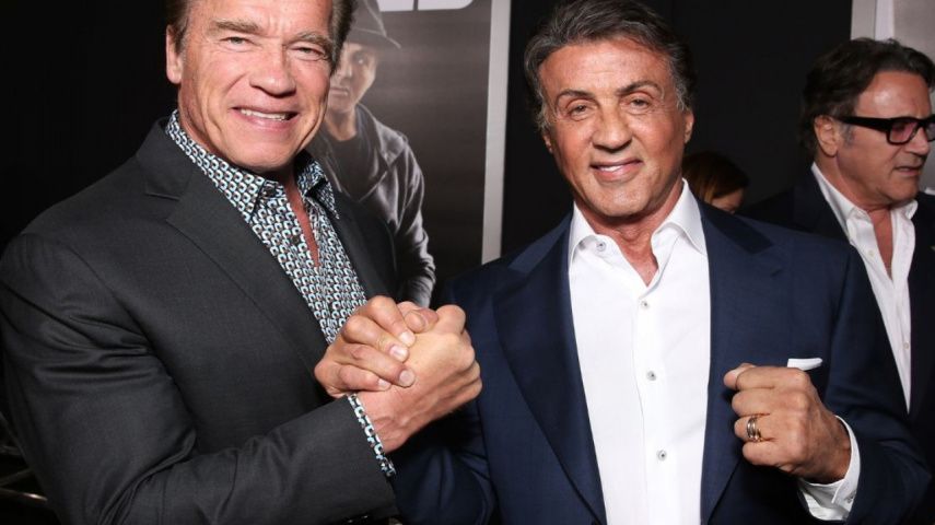 Arnold Schwarzenegger and Sylvester Stallone  about their rivalry