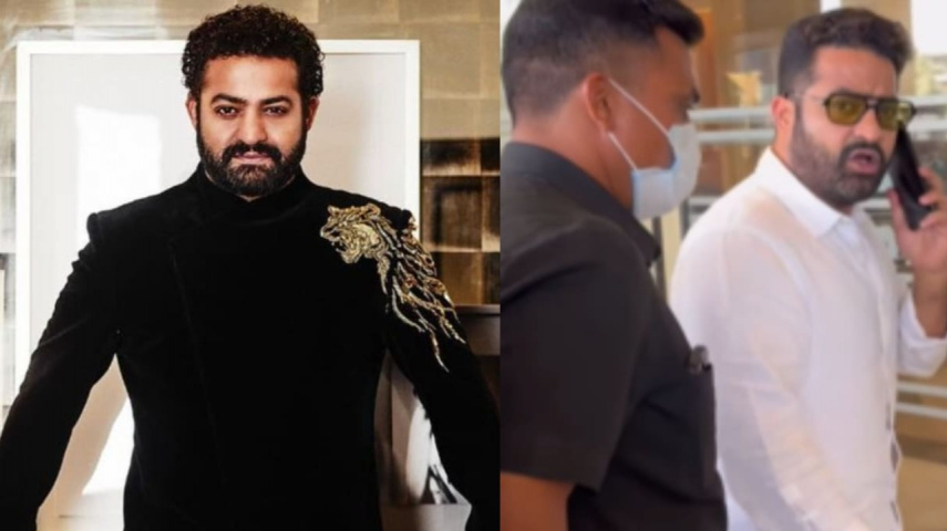 Watch: Jr NTR gets annoyed and angry as paparazzi follow him inside star hotel