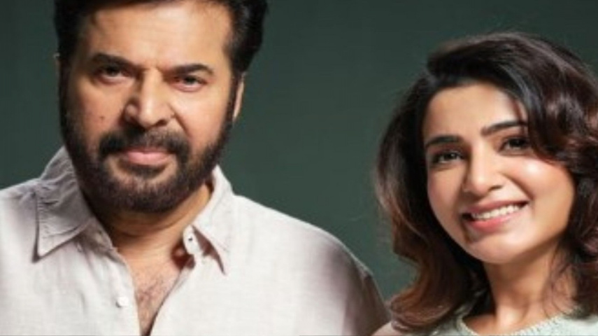 Samantha poses with superstar Mammootty