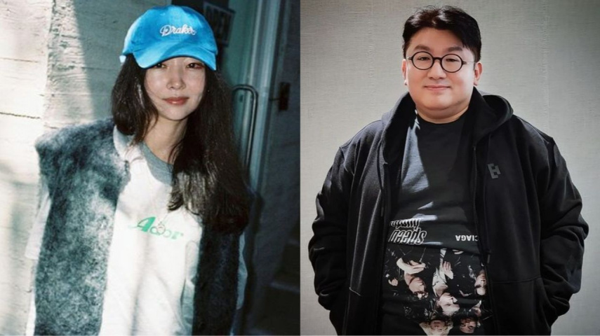 ADOR's Min Hee Jin, HYBE's Bang Si Hyuk; Image Courtesy: Min Hee Jin and Bang Si Hyuk's Instagram