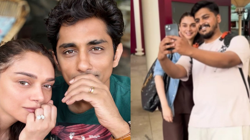 WATCH: Aditi Rao Hydari spotted in Hyderabad after engagement with Siddharth