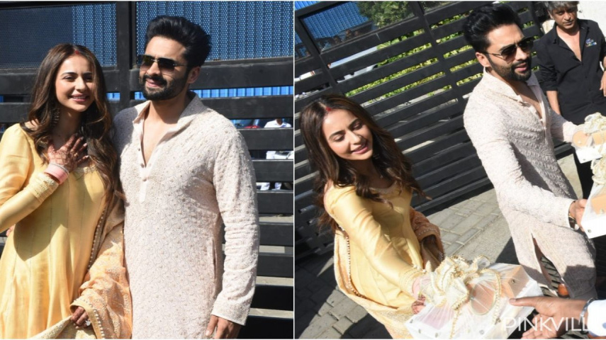 WATCH: Newlyweds Rakul Preet Singh-Jackky Bhagnani’s special gesture for paps at airport is winning hearts