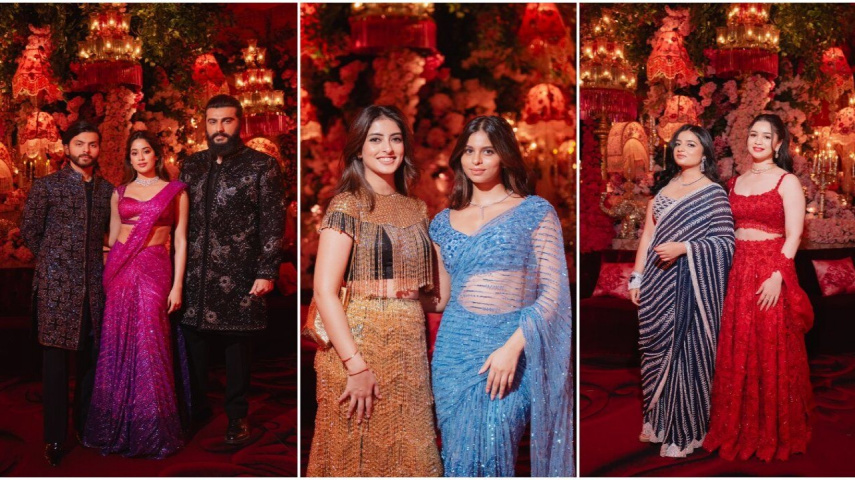 Anant Ambani-Radhika Merchant Pre-Wedding: Janhvi Kapoor poses with rumored BF Shikhar Pahariya; Suhana Khan, Navya Naveli Nanda look splendid