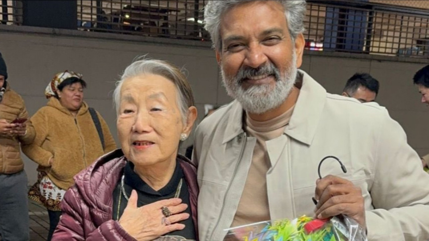 Take a look at the pics when SS Rajamouli feels 'grateful' as he receives 1000 origami cranes from 83-year-old RRR fan in Japan