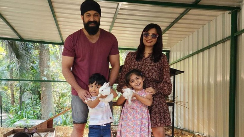 Yash and Radhika Pandit embrace the Easter spirit with an egg hunt; see PICS
