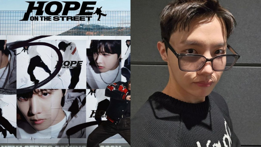 HOPE ON THE STREET teaser poster, J-Hope; Image Courtesy: BIGHIT MUSIC, J-Hope's Instagram