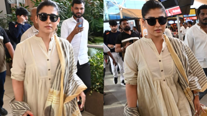 Nayanthara turns heads in her stylish look as she arrives at Mumbai airport; see PICS