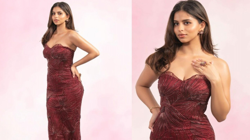 Suhana Khan’s look in tube gown proves glamor is her middle name