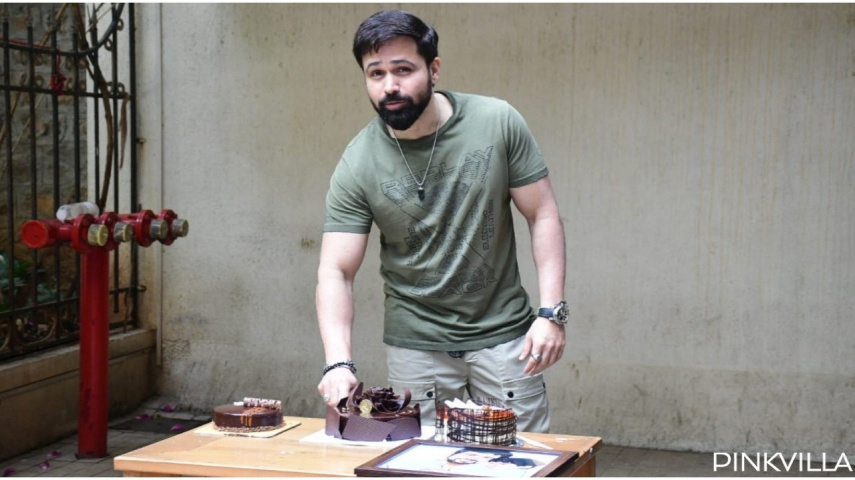 PICS: Emraan Hashmi celebrates 45th birthday with paparazzi; gets special gift from fans ft. son Ayaan