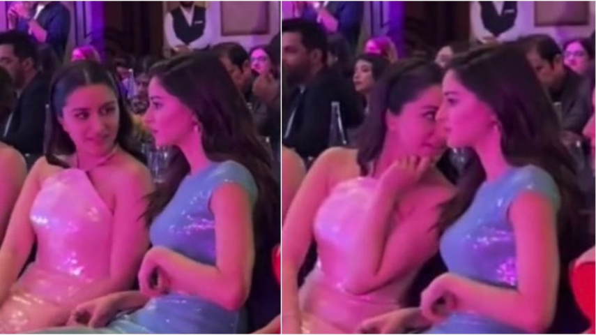 Pinkvilla Screen & Style Icons Awards: Aditya Roy Kapoor's rumored lady love Ananya Panday engages in chat with Shraddha Kapoor