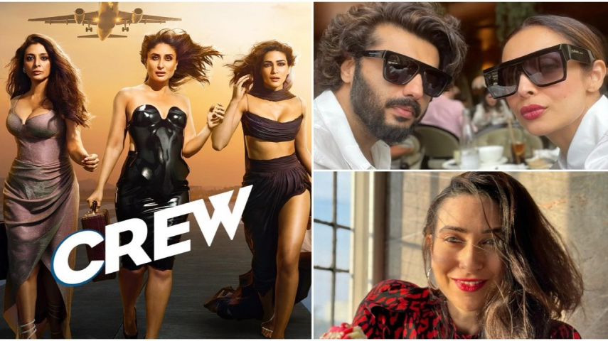 Crew: Arjun Kapoor-Malaika Arora review Kareena Kapoor, Tabu, Kriti Sanon starrer; Karisma Kapoor praises team